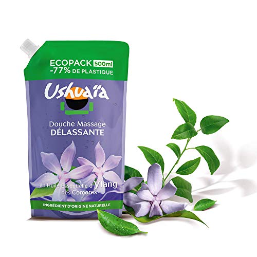 Ushuaïa Gel Douche Ecopack Massage Délassant à 'Huile Essentielle d'Ylang des Comores 1 Unité 500 ml - vue 4