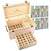 Serene Stream 64-Slot Essential Oil Storage Box - Removable Dividers - 2 Stack-able Inner Trays - Premium Solution Fits 5ml, 10ml, 15ml, 30ml Bottles, Tubes, Accessories and More EO Products