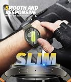 NEWZEROL 4 Kawałki Hartowanego Szkła Ochronnego na Ekran kompatybilne z Samsung Galaxy Watch 4/ Watch 5/ Watch 6 44mm Folia Ochronna (średnica 41mm), 9H Anti Scratch Hartowane Szkło Ochronne