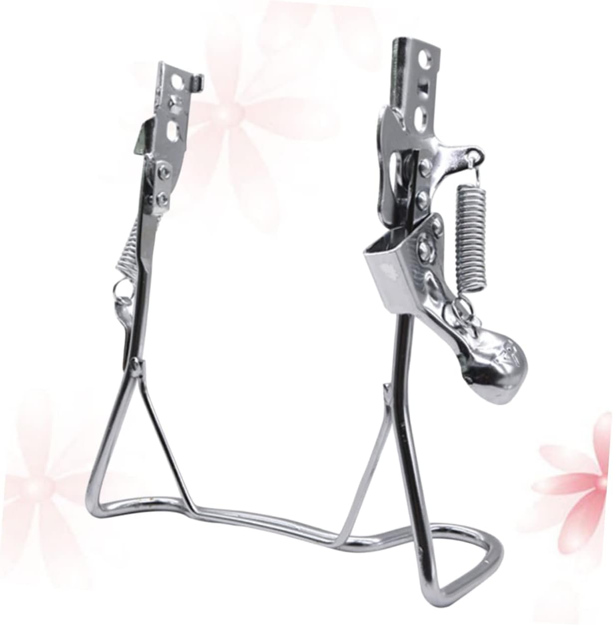 BESTonZON 1pc Double Holes Electric Vehicle Parking Stand Repair Display Rack for Electric Bike Sturdy Floor Storage Bracket