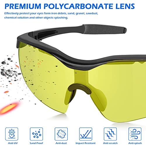 Oxg 6 Pack Safety Glasses For Men And Women, Uv-Block Safety Goggles Ansi Z87.1 Protective Eyewear Impact & Scratch Resistant Eye Protection For Shooting Construction And Outdoor #TOP3
