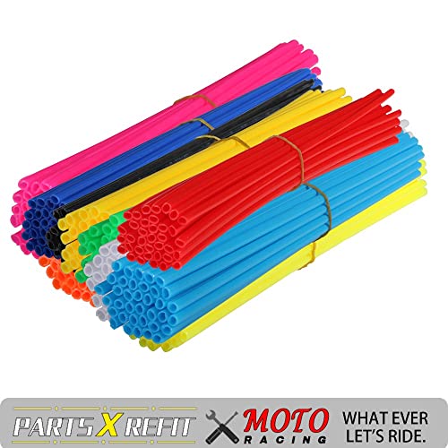 Spoke Skins,72 Pcs Motorcycle Spoke Covers Wraps Protector For 19-21 Inch Wheel Rim Klx Kx Crf Drz Xr Yz Yzf Rmz Sx Sxf Exc Xcf Ssr Apollo Sdg Dirt Pit Bike Black #TOP6