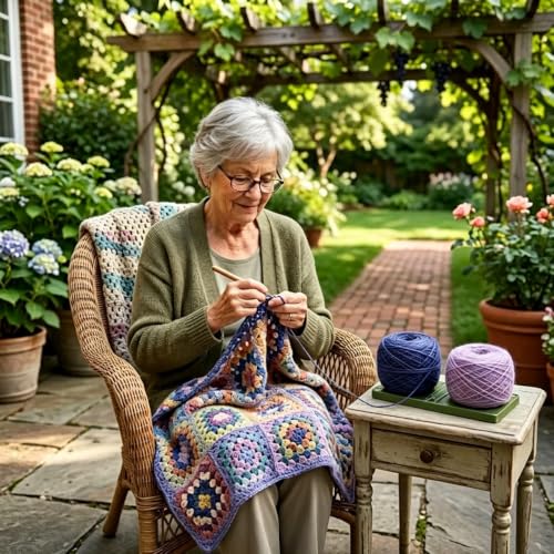 Porte-fil portable tricot et kit accessoires multifonction avec crochets vert