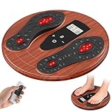 Medic Durchblutungs-Stimulator Füße Beine, EMS Fußmassagegerät mit Rotlichttherapie (660 nm + 850 nm), Elektrische FußMassagegeräte mit 4 TENS Elektrodenpads, zur Verbesserung der Durchblutung