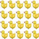 20 Pcs Mini Duck Foil Balloon 16.9 inch Mylar Balloons Farm Theme Party for Children's Birthday Party, Baby Shower, Wedding Party