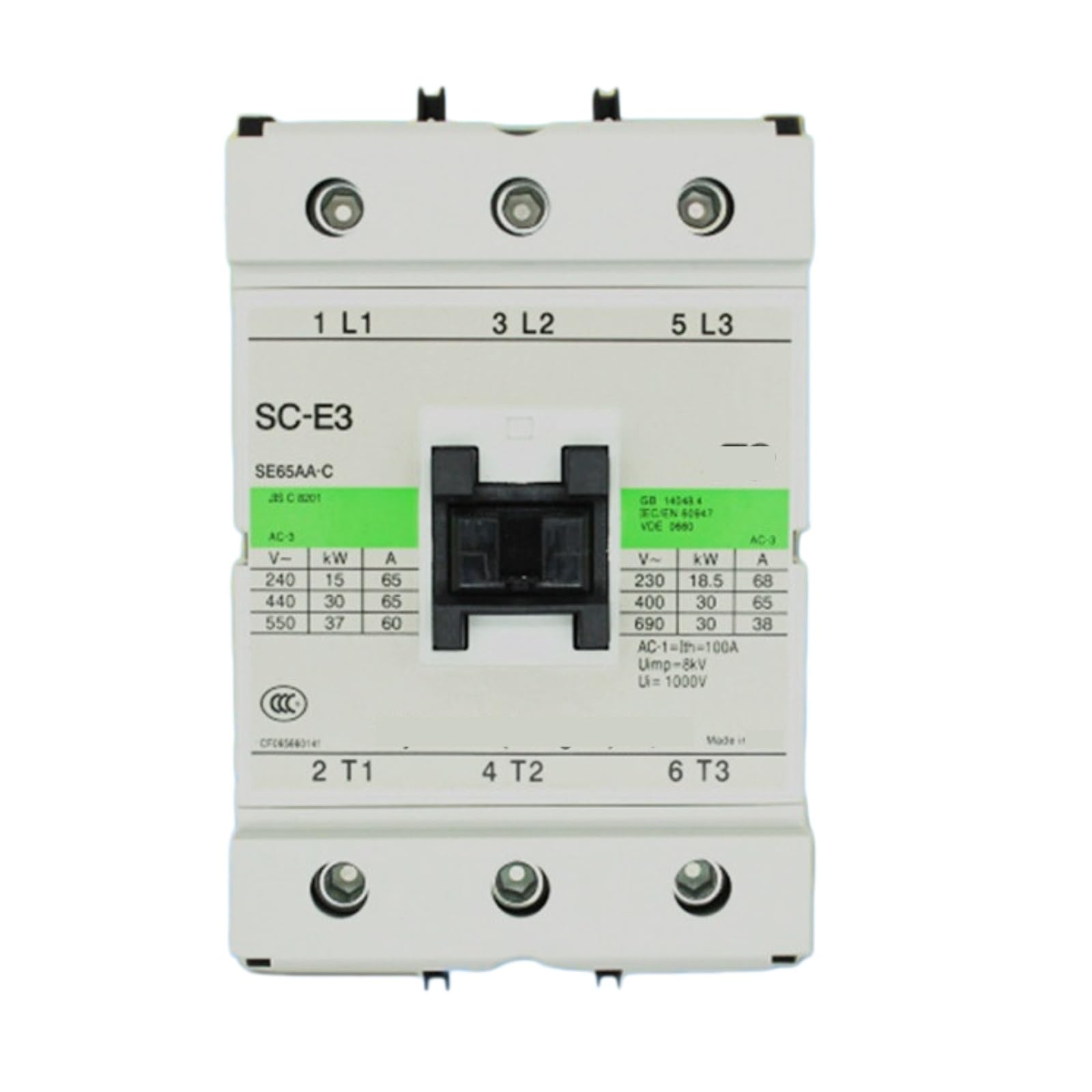 Contactors SC-E3 , AC110V AC220V AC380V Electromagnetic Contactor(AC110V)