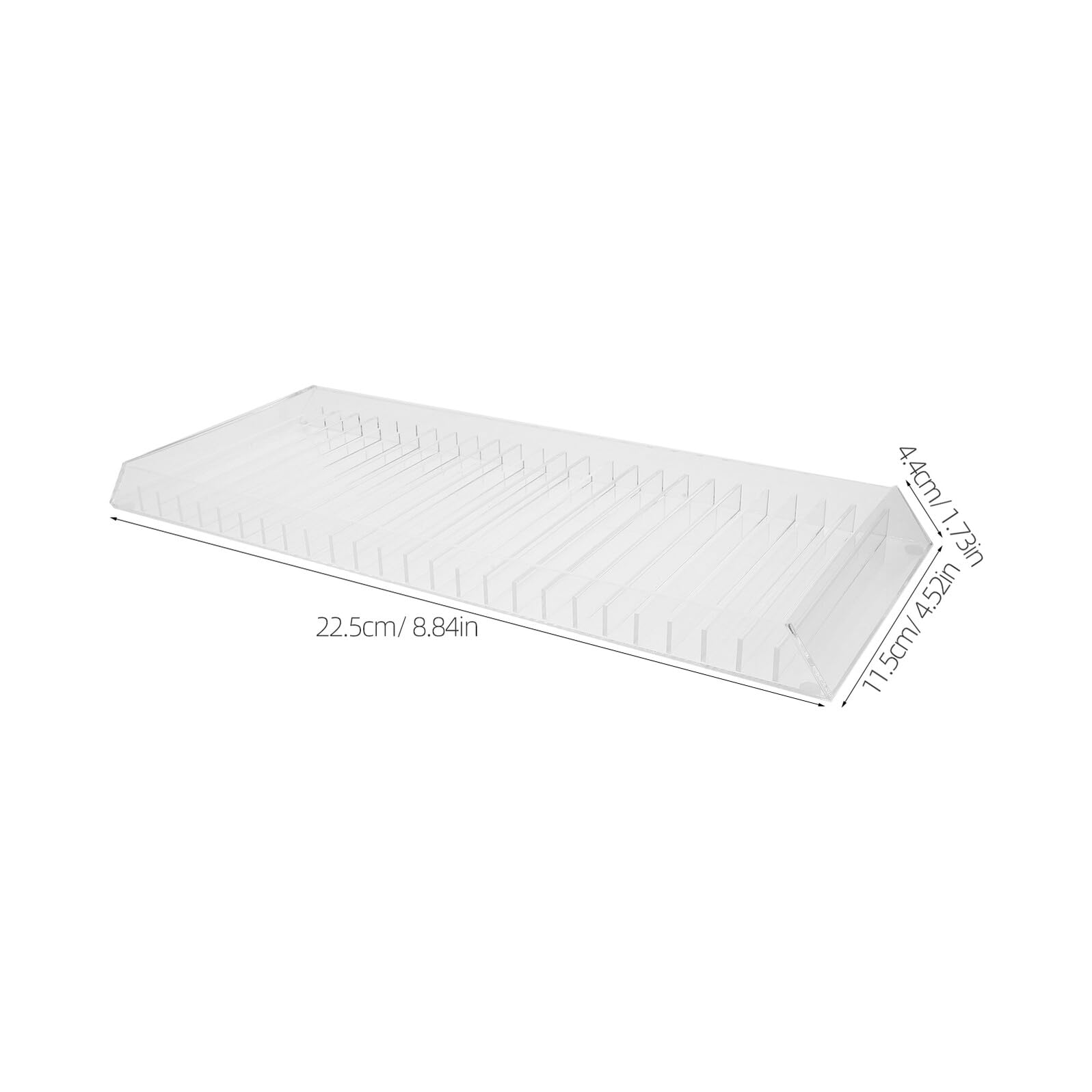 Porta Dischi in Acrilico Trasparente 24 Custodie Espositore per CD e Dvd da Tavolo Organizer per Supporti Multimediali e Custodie Protezione Anti Polvere e Graffi per Sala