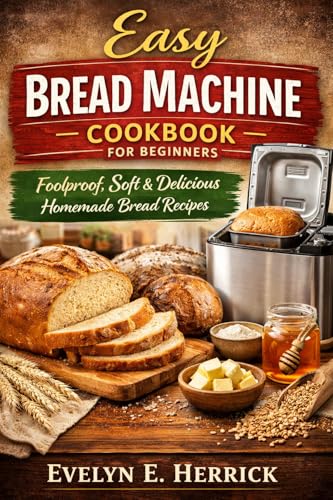 Easy Bread Machine Cookbook for Beginners: Foolproof, Soft & Delicious Homemade Bread Recipes
