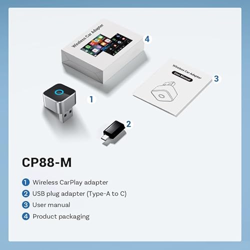 Wireless Carplay Adapter & Android Auto 2025 Upgrade Wired CarPlay to Wireless,2-in-1 Mini USB Design with Fast Stable Connection Car Play for Apple iOS 10+, Android 11+ - Image 7