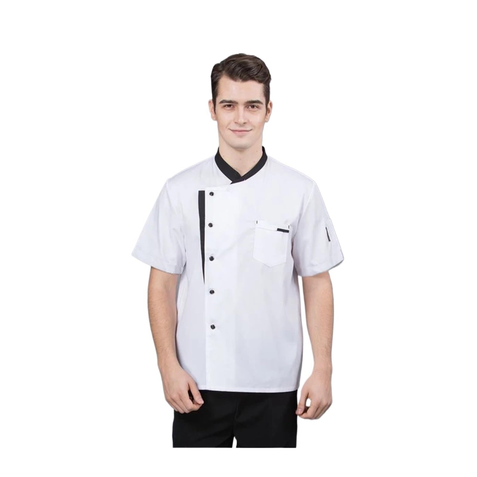 Divisa estiva da cuoco, da cucina, for hotel, bar, cucina, abbigliamento da lavoro, camicia a maniche corte, giacca da cuoco for uomo e donna Per Il Personale Del Ristorante