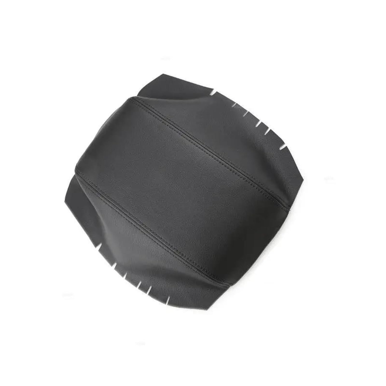for Hyundai for Veracruz Leather Car Accessories Interior Central Console Armrest Box Cover Sticker Trim(Black)