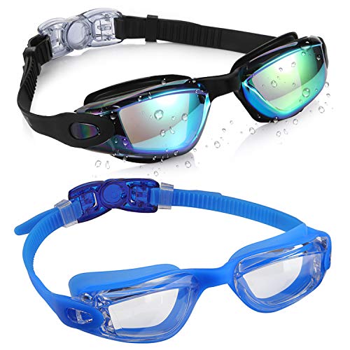 Aegend Swim Goggles for Kids Youth 3-14 Anti-Fog Anti-UV Comfort Fit Goggles for Swimming by Aegend - Used condition - US$7.56