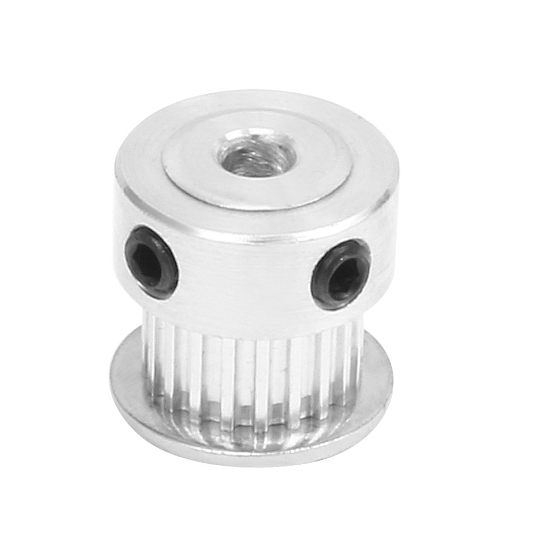 uxcell Aluminum MXL 20 Teeth 4mm Bore Timing Belt Idler Pulley Flange Synchronous Wheel 6mm Belt for 3D Printer CNC