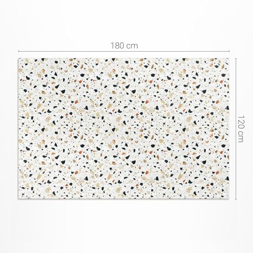 Tapis de sol vinyle 120x180 cm imitation grès décoratif rectangulaire Floorart - 3