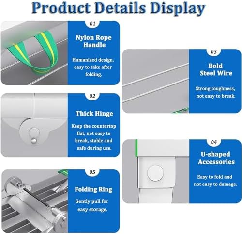 Portable Folding Scaffolding Platform Steel Step Ladder Scaffold Work Ben Equipment with Adjustable Height and 1100 lbs Max Load,Work Platform Scaffold Stool,78in(200cm)