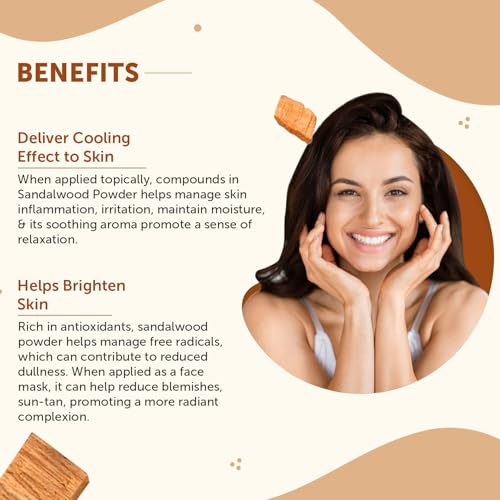 Image of Neuherbs Sandalwood Powder 100g | Chandan Face Pack for Glowing Skin, Skin Brightening & Natural Beauty Care | Ayurvedic Face Mask | 100% Pure & Natural