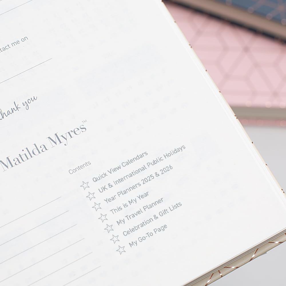 Matilda Myres 2025 Diary, Black 2025 - Image 3