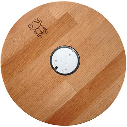 Kaya LED Untersetzer, mit LED und Fernbedienung, Wasserpfeifen Zubehör (Buche, Ø 30cm) – Bild 3