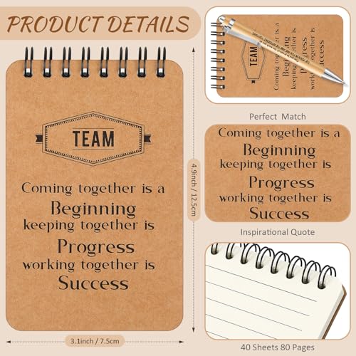 Fulmoon-80-Pcs-Employee-Appreciation-Gifts-Set-Team-Gifts-Includes-Notepad-Retractable-Pen-Thank-You-Keychain-Organza-Bag-Going-Away-Retirement-Birthday-Christmas-Gift-for-Team-Member-Coworker-Staff