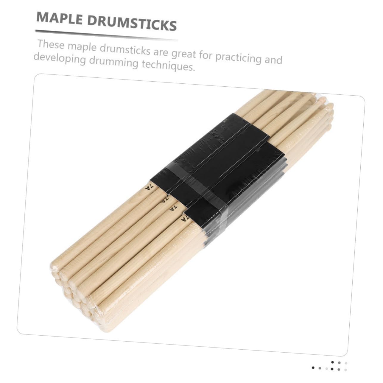 SUPVOX 12 Paare Ahorn Drumsticks Langlebige Percussion Sticks für Erwachsene Rutschfester Griff für Anfänger und Profis Geeignet für Orchesterübungen
