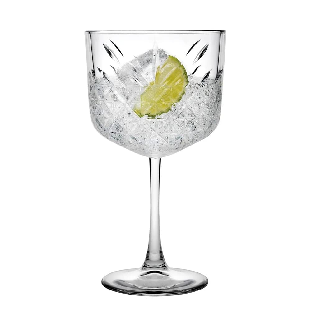 Pasabahce, Bicchieri da cocktail, 4 pezzi, in stile vintage, senza tempo e stabili, capacità ca. 500 ml (fino al bordo superiore)
