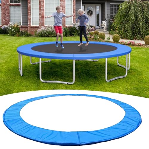 Ø 244 Cm Coussin De Protection Trampoline, Tapis De Protection, Bâche À Ressorts pour Trampoline Résistant Aux Rayons UV, Anti Déchirure – Image 2