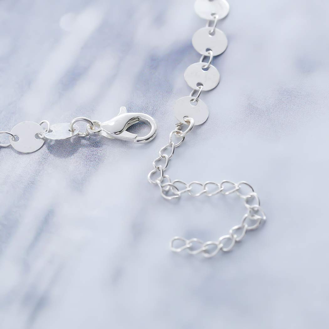 Amazon.co.jp: Simsly アンクレット ブレスレット ムーンビーズ編み