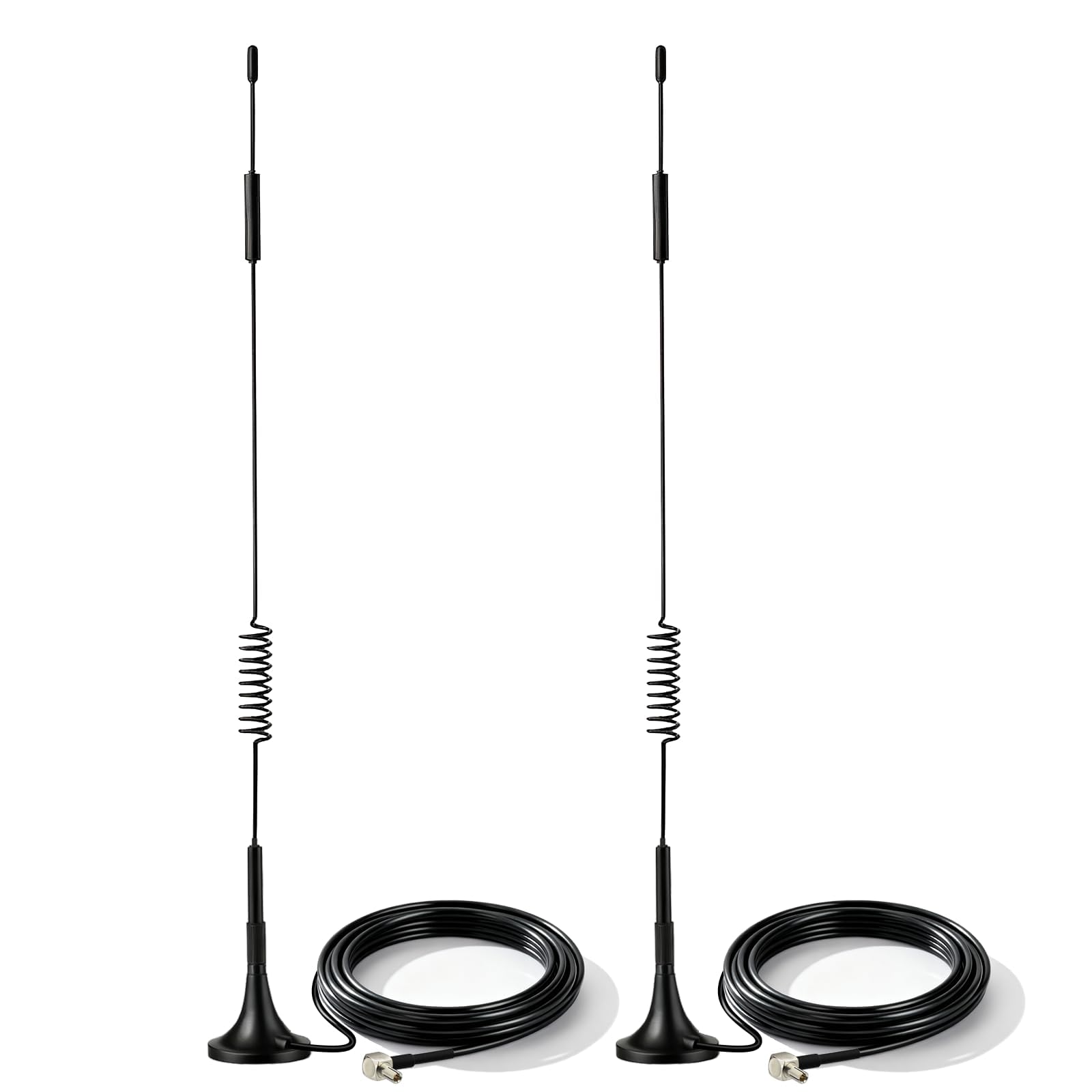 Bingfu Antenna 4G LTE 7Dbi TS9 Maschio Base Magnetica Cavo 3 m Compatibile con Modem USB Router Hotspot MiFi WiFi Mobile 4G LTE Jetpack AirCard AC791L AC815S AC770S,2 Pacchi