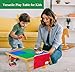 El Toro Creative Large Foldable Building Block Table for Kids – Durable Faux-Wood, Includes Storage, Portable Play Desk