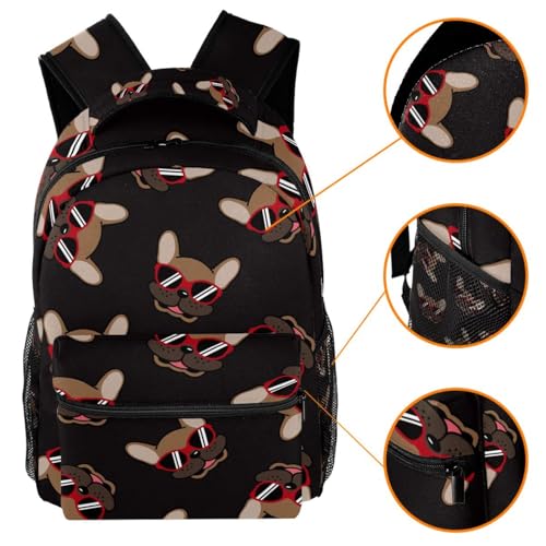 Sac à dos d'école multicolore sac de voyage décontracté 40cm