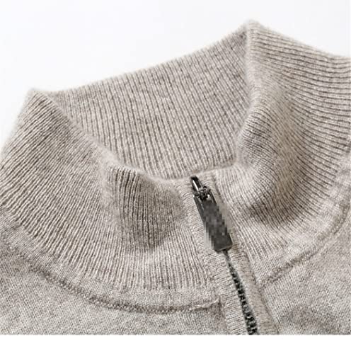 Pull col zippé homme cachemire rouge une douceur unique