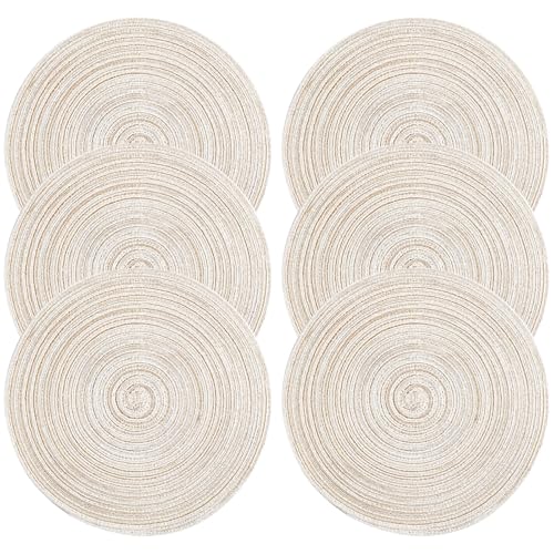 Set de table isolant et antidérapant en coton tissé main lot de 6 - 2