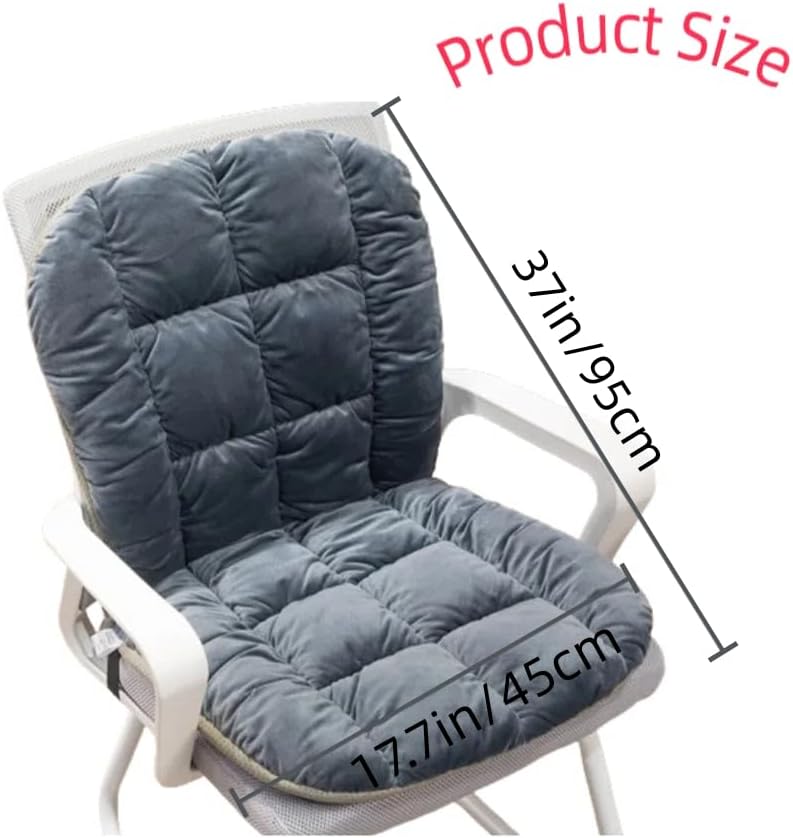 Chair Cushion Rocking Seat Cushion with Back Support Office Chair Cushion Solid Color Minimalist Cushion Lazy Sofa Pad