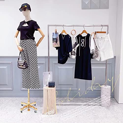 Female Dress Form Mannequin Torso Body Adjustable Height Dress Form Display Mannequin Body With Movable Universal Wheel For Clothing Dress Jewelry Display (Luxury White) #TOP1
