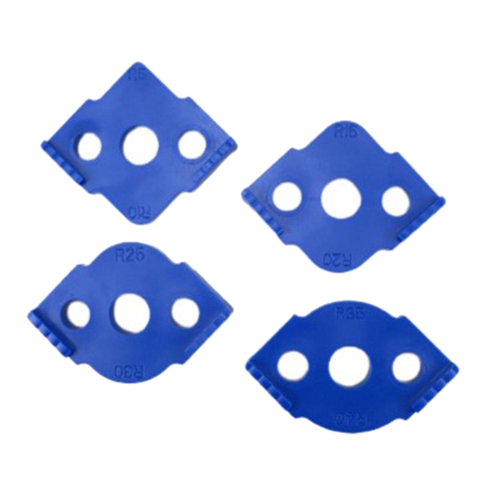 4x Router Corner Radius Jig Routing Rounded Corners Router Bit Templates Blue | Manufacturing & Metalworking | Woodworking | Equipment & Machinery | Routers - Professional-image-20