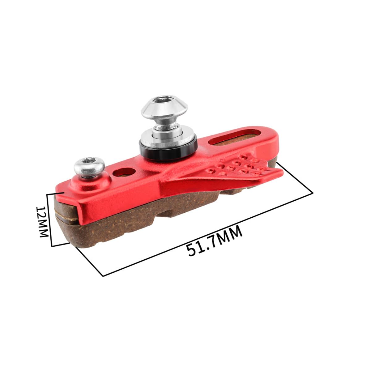 HOUSON 2PCS Bicycle Brake Shoes, V Brake Pads Brake Blocks Low Noise Brake Shoes for Carbon Fiber Wheels, Black - Image 2