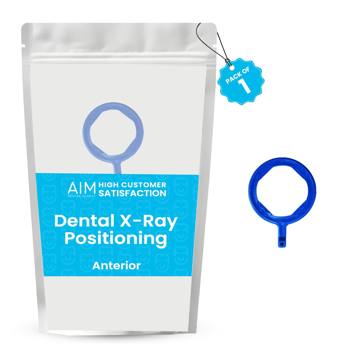 ADS - Dental X-ray Positioning Aiming Ring, Autoclavable, Rinn FPS 3000 Autoclavable, X-ray Positioning System, Dental Intraoral Film, Blue Anterior (1, Blue, Aiming Rings)
