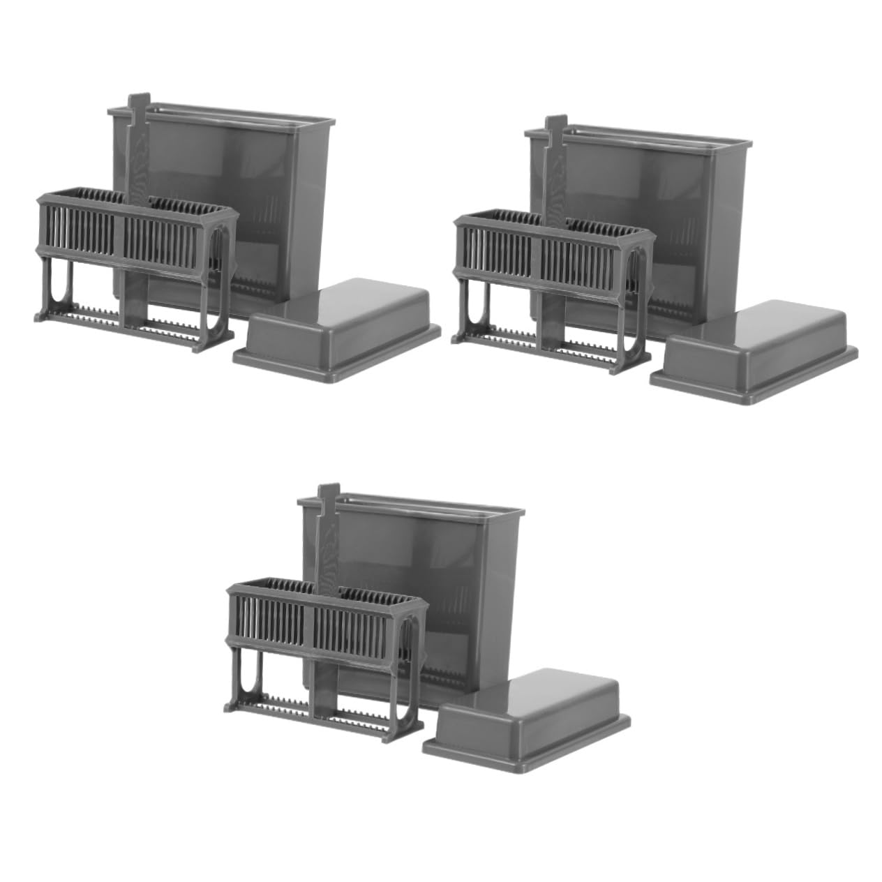 Anneome 3sets Rastrelliera Per Vetrini Da Microscopio Barattolo Per Colorazione Riutilizzabile Per Laboratori e Istituti Ricerca