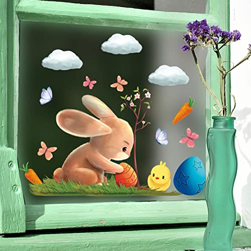 Suaflny Adesivi Pasquali Finestre, 9 Fogli