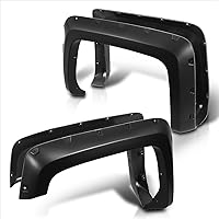 Vista 2 de 4 guardabarros de rueda remachados de bolsillo compatibles con Chevy Silverado 1500 14-19 con caja de 5.8 pies