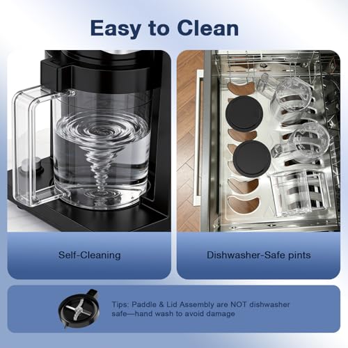 H-Duka 10-in-1 Ice Cream Maker (Freezer-Bowl, 800W) — view 7