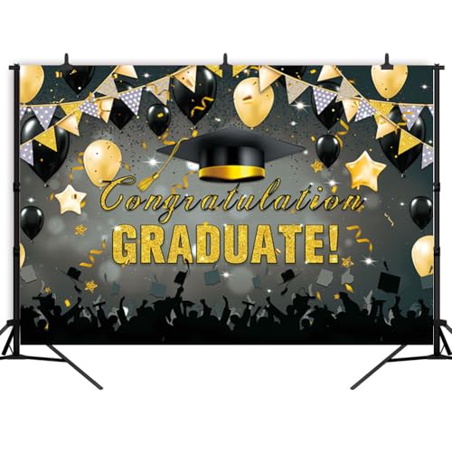 GVMJHYK Fondo Decorado de Graduación para la Pared, Temático Fotográfico para la Fiesta de Graduation