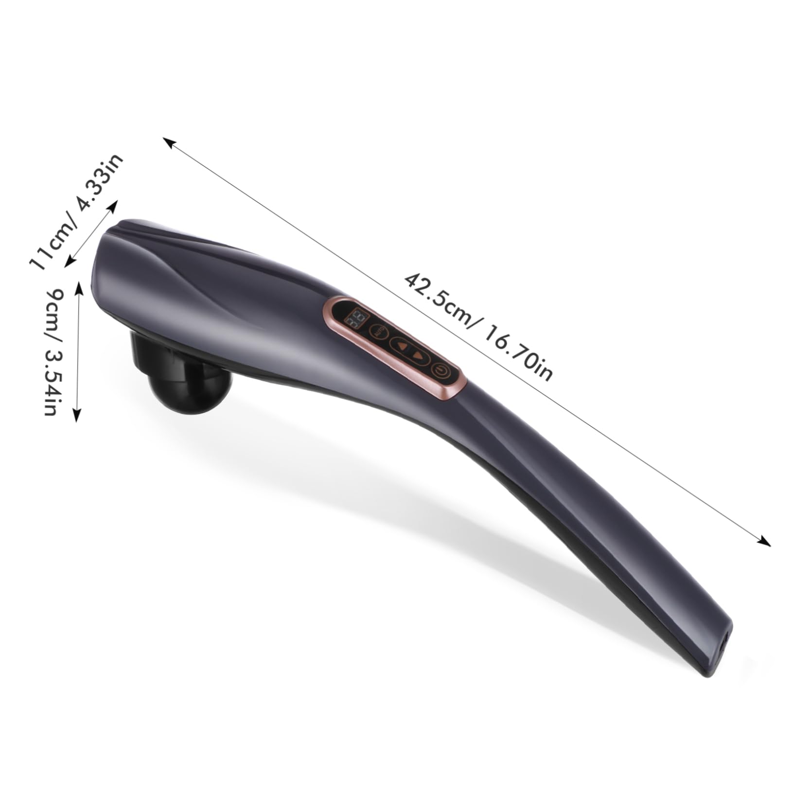 Massaggiatore Manuale Corpo e Braccia Ricaricabile 2000mah Nero