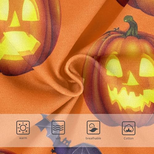 Orange Jack Lantern Pumpkins Girls Underwear Toddlers 2t Cotton Panties Little Girl Artistic Briefs Kids Undies3