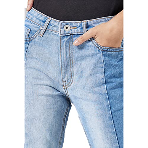 Image of Life by Shoppers Stop Regular Fit Regular Length Denim Womens Jeans