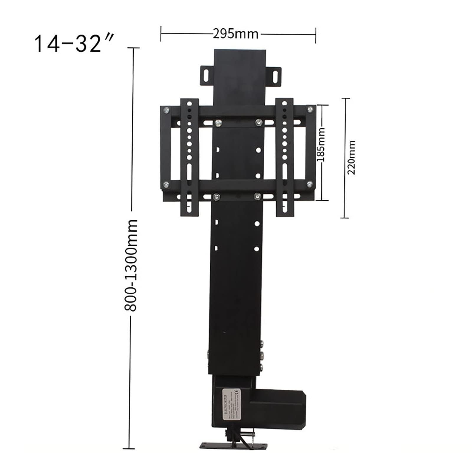 Soporte motorizado para TV - Soporte de Suelo para TV LCD, con Control Remoto. Soporte eléctrico para TV con elevación automática y Altura Ajustable. Se Puede Ocult,14-32inch