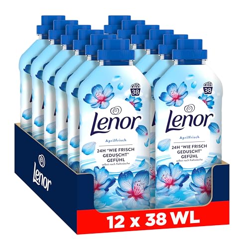 Lenor Weichspüler 12x38 Waschladungen Aprilfrisch 24H Wie Frisch Geduscht Gefühl