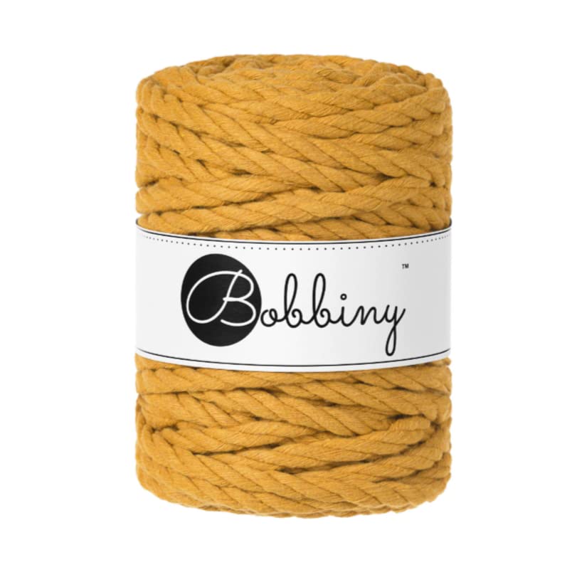 Bobbiny Corde Macramé Torsadée 9mm (Mustard) 30m