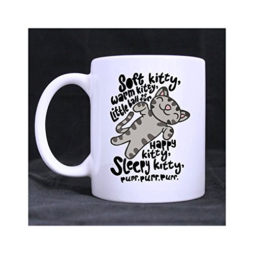 Funny Cat Mug - Hotstyle Soft Kitty Song Coffee Mug or Tea Cup - 11 Ounces