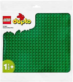 LEGO 10980 DUPLO Green Building Base Plate, Construction Toy for Toddlers and Kids, Build and Display Board, Gift Idea